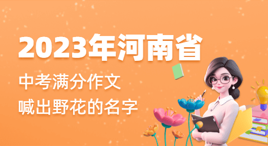 2023年河南省中考满分作文：喊出野花的名字